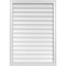 Ekena Millwork Vertical Surface Mount PVC Gable Vnt: Non-Functional, w/2"W x 1-1/2"H, Brickmould Frame, 30"W x 42"H GVPVE30X4202SN - alternate 1